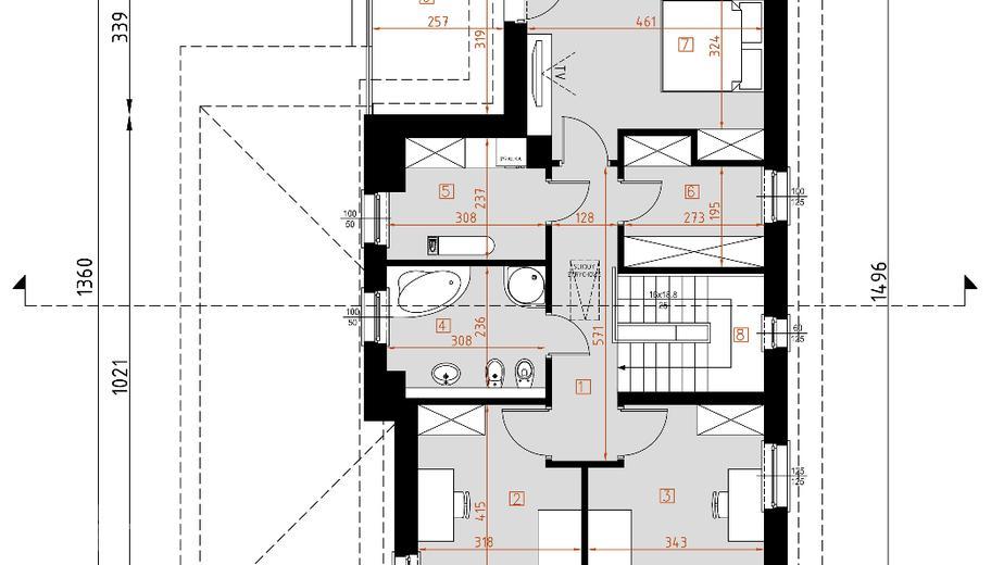 Projekt domu D87A