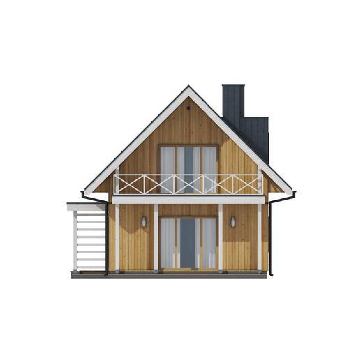 Projekt domu D157   wersja drewniana