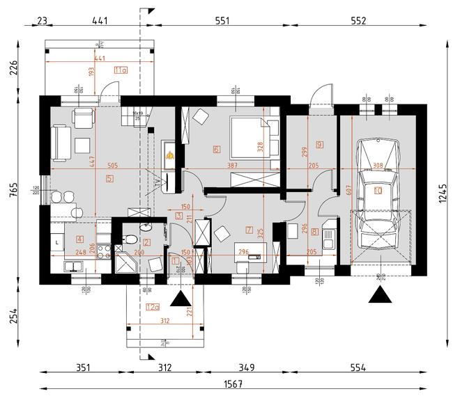Projekt domu D82 Ryszard