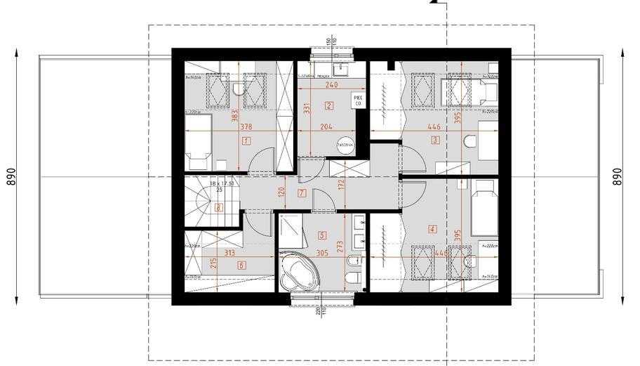 Projekt domu D333A