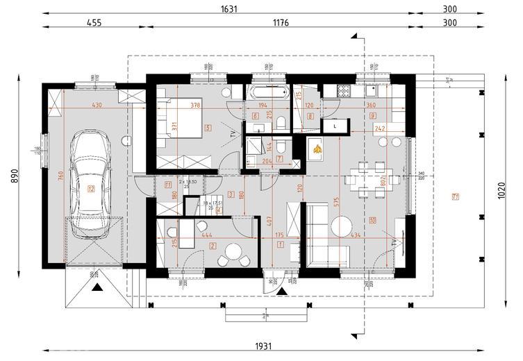 Projekt domu D333B