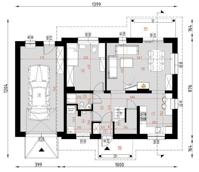 Projekt domu D101  Tobiasz