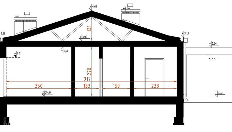 Projekt domu D292C   wersja drewniana