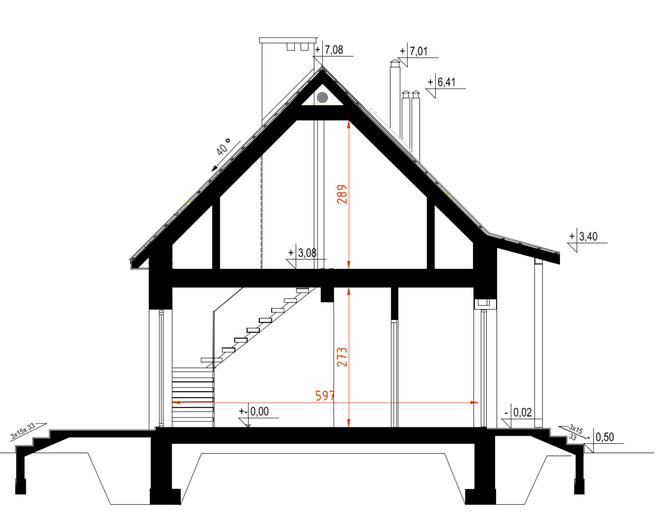 Projekt domu D155 Danusia
