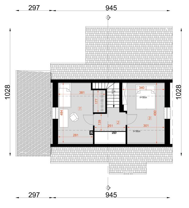 Projekt domu D54 Olaf