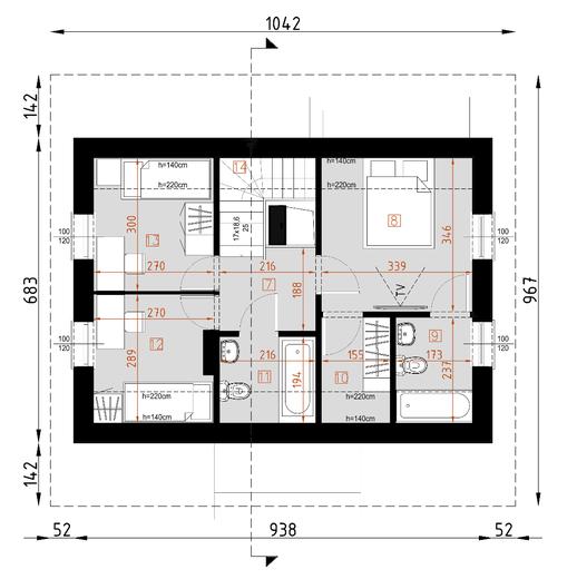 Projekt domu D67 Paulinka z piwnicą