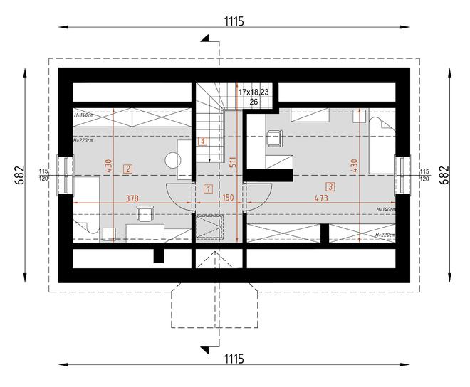 Projekt domu D80 Filip