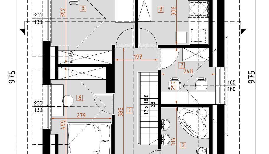 Projekt domu D64  Tomasz  wersja drewniana