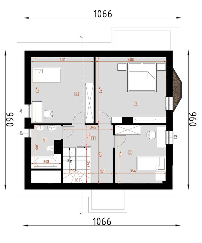 Projekt domu D03   Eluńka