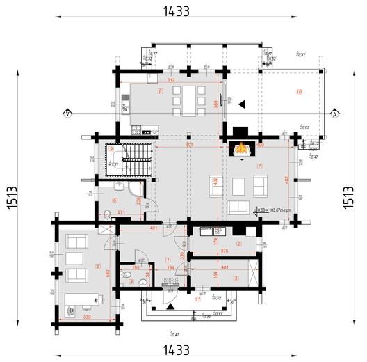 Projekt domu D53 dom letniskowy