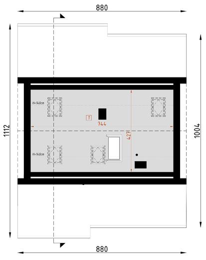 Projekt domu D142 wersja drewniana