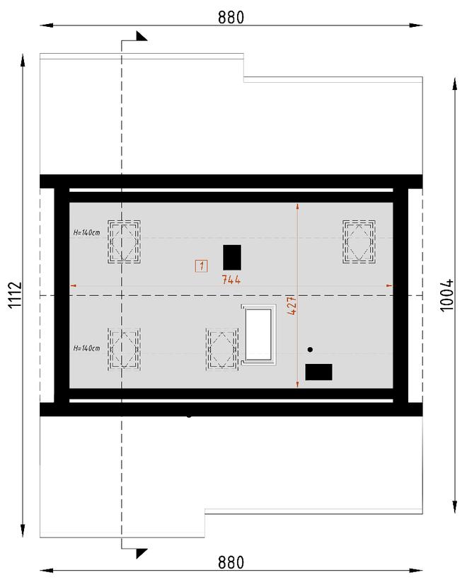Projekt domu D142 wersja drewniana