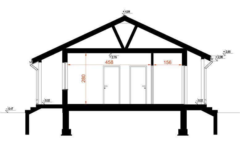 Projekt domu D20 Kazimierz wersja drewniana