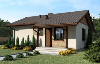 Projekt domu D51  Justyna wersja drewniana