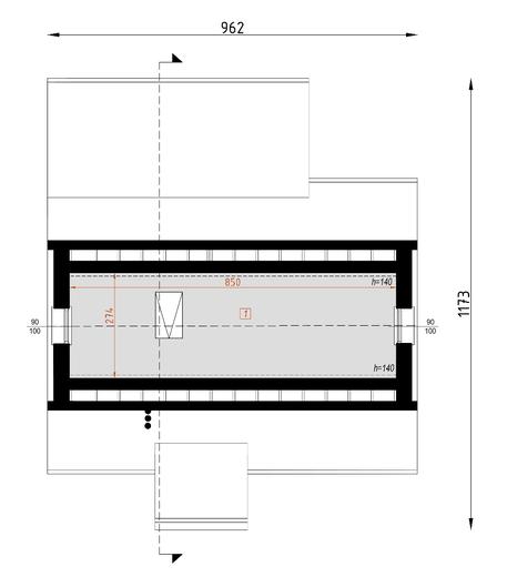 Projekt domu D57 Luiza wersja drewniana