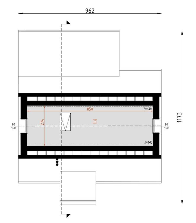 Projekt domu D57 Luiza wersja drewniana