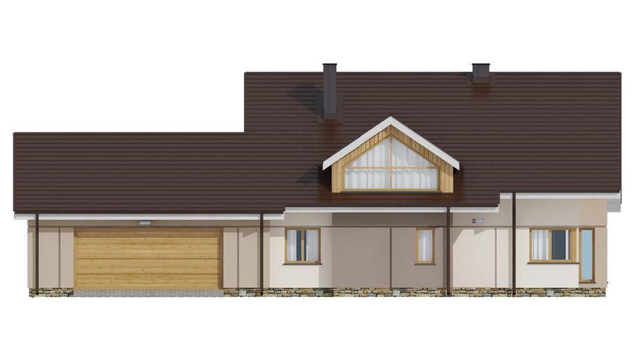 Projekt domu D34A   wersja drewniana