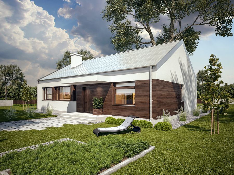 Projekt domu Murator Przejrzysty - wariant I wersja 1