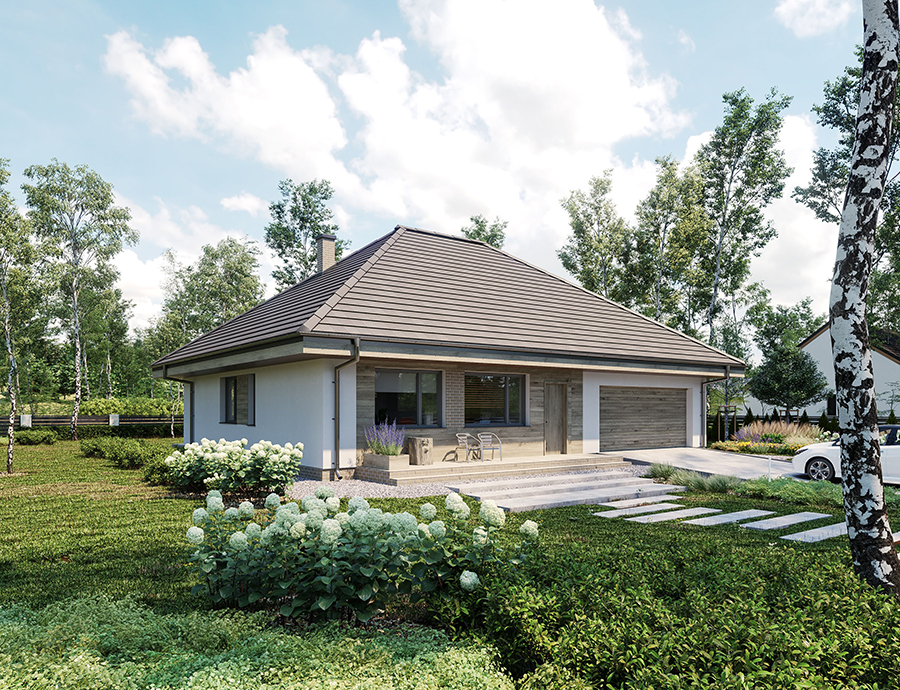 Projekt domu Murator Przejrzysty 4 - wariant XVI