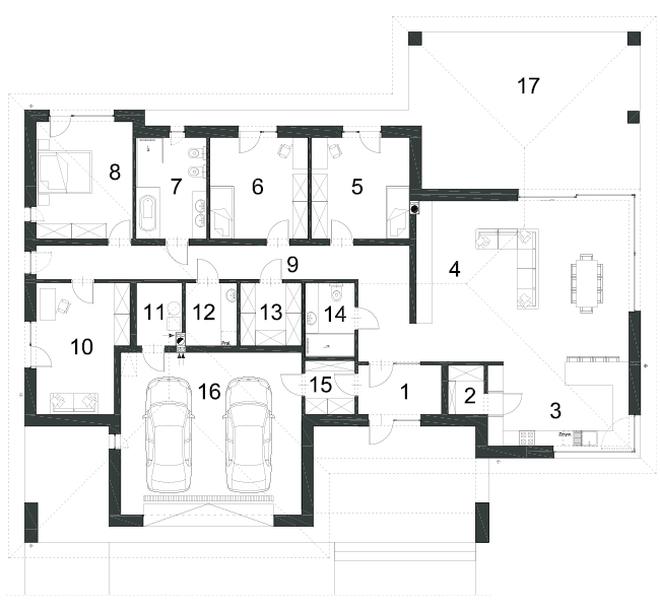 Projekt domu EG-80 wariant I