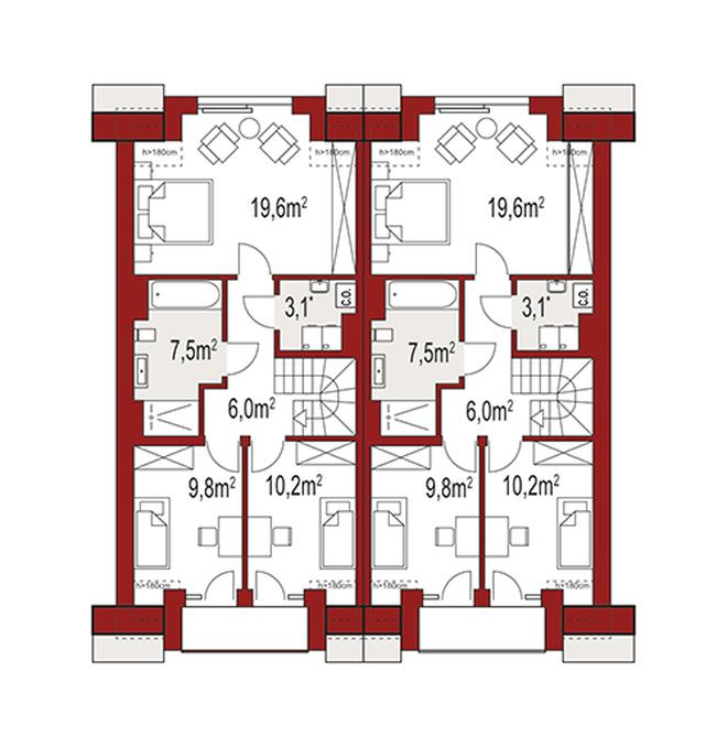 Diana 2 dwurodzinny (jednorodzinny dwulokalowy)