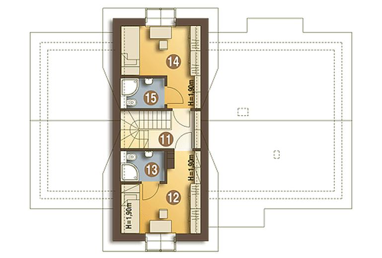 Abigail z garażem 1-st. [A]