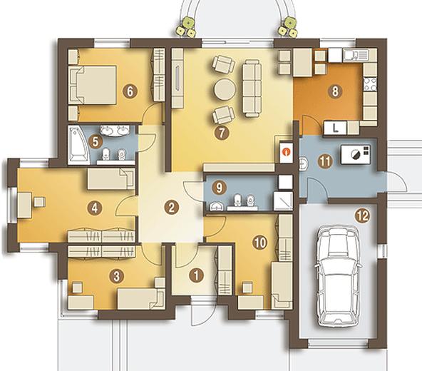 Bączek z garażem 1-st. [A]