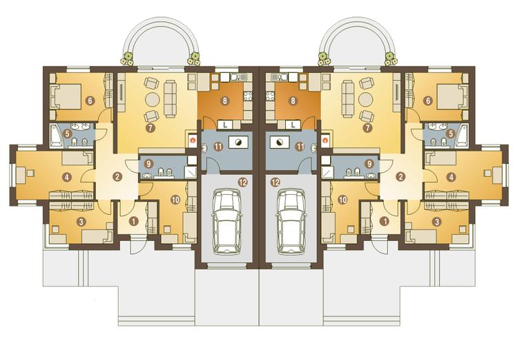 Bączek z garażem 1-st. [A-BL1]