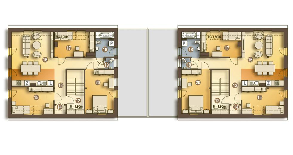 Bernikla z garażem 2-st. [A1-BL1]