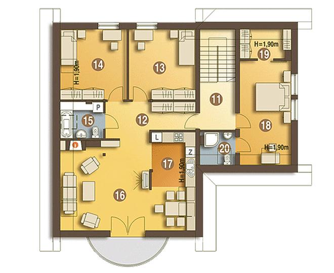 Biedronka z garażem 1-st. [A]