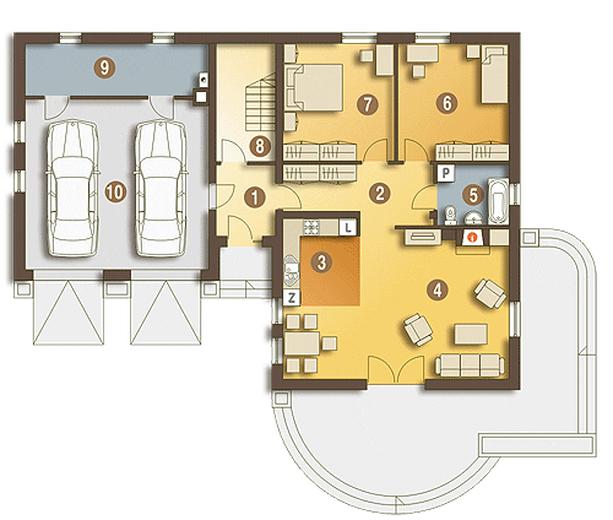 Biedronka II z garażem 2-st. [A]