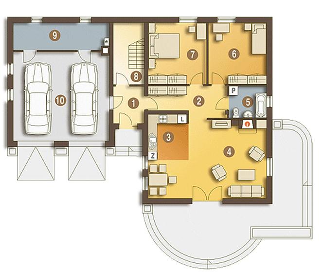 Biedronka II z garażem 2-st. [A]