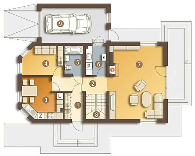 Bolek z garażem 1-st. [A]