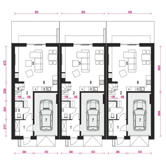 Jukka II z garażem 1-st. [A-SZ]