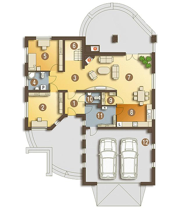 Bronia z garażem 2-st. [A]