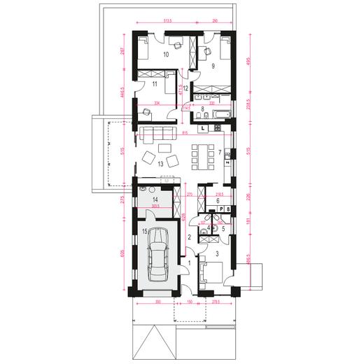 Carmine z garażem 1-st. [A]
