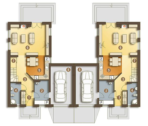 Cypisek II z garażem 1-st. [A-BL]