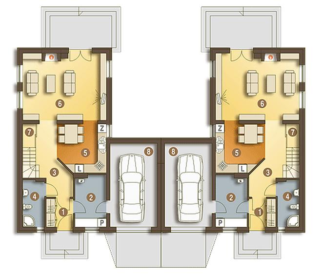 Cypisek II z garażem 1-st. [A-BL]
