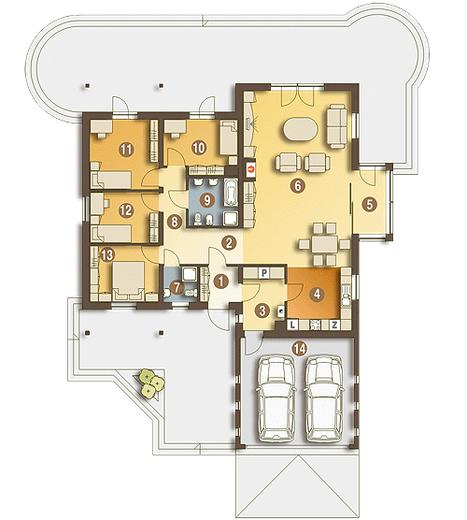 Cyrus z garażem 2-st. [A]