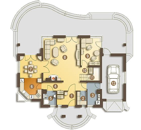 Damian z garażem 1-st. [A]