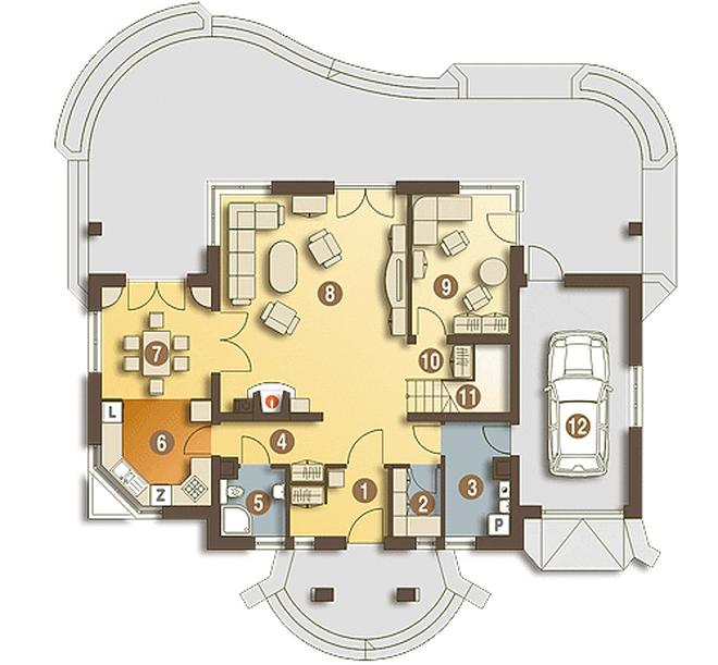 Damian z garażem 1-st. [A]