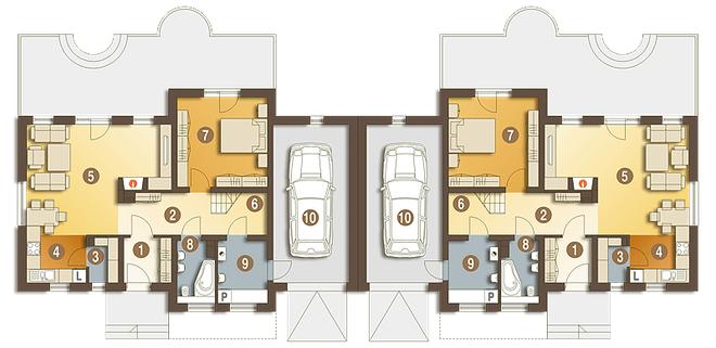 Abigail z garażem 1-st. [A-BL]