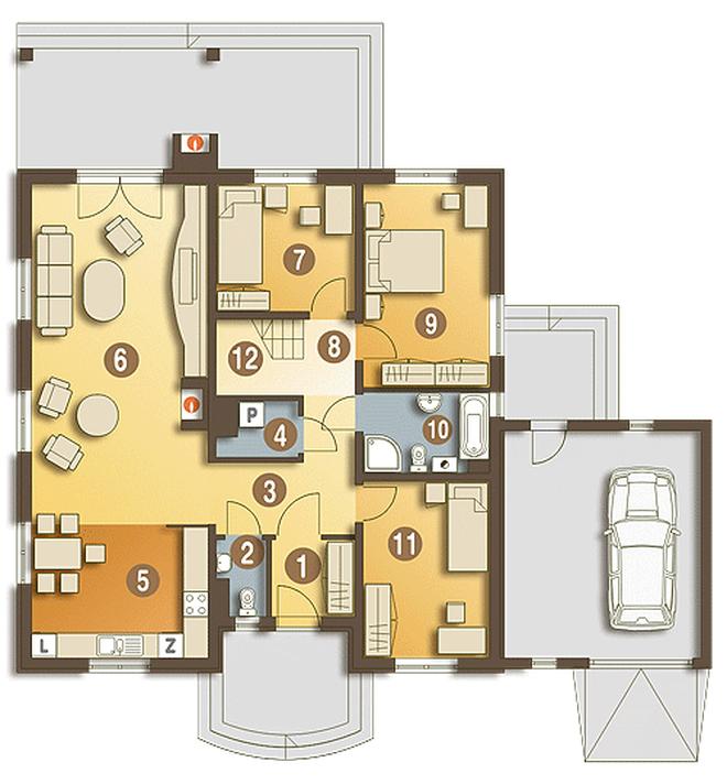 Dorotka II z garażem 1-st. [A]