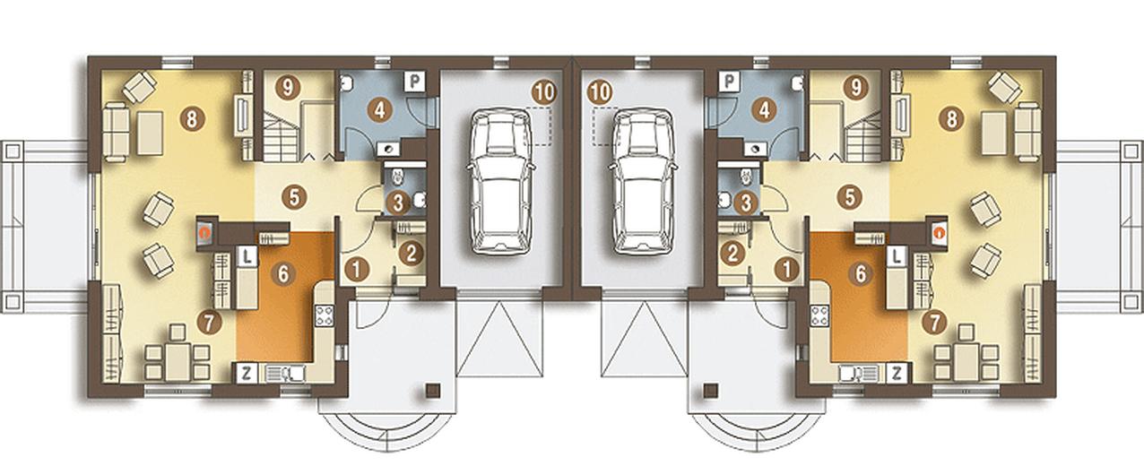 Ewa z garażem 1-st. [A-BL]