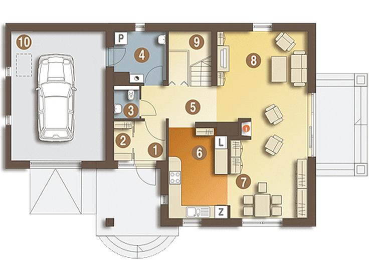 Ewa z garażem 1-st. [A1]