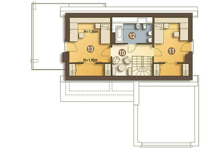 Filemon III z garażem 2-st. [A]