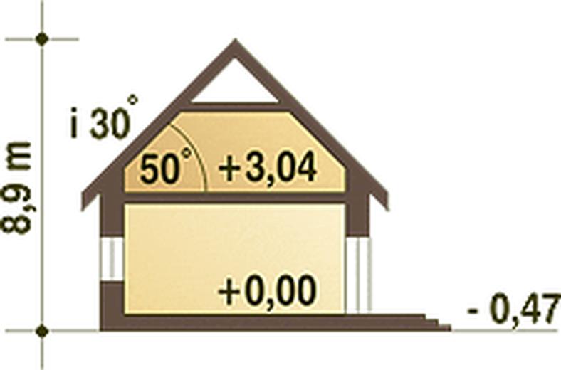 Gaweł z garażem 1-st. [A]