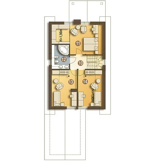 Gaweł z garażem 1-st. [A]