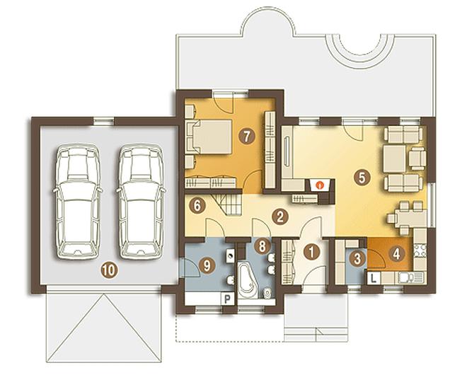 Abigail z garażem 2-st. [A1]