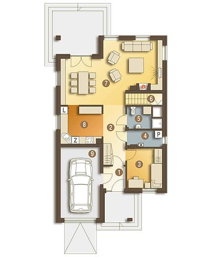 Greta IV z garażem 1-st. [A]